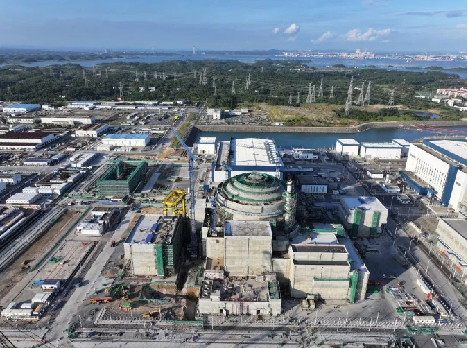 防城港核电站4号机组安全壳打压试验正式开始